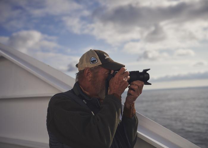 man holding camera