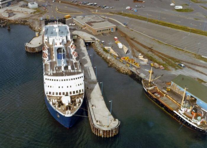 aerial of argentia ferry terminal