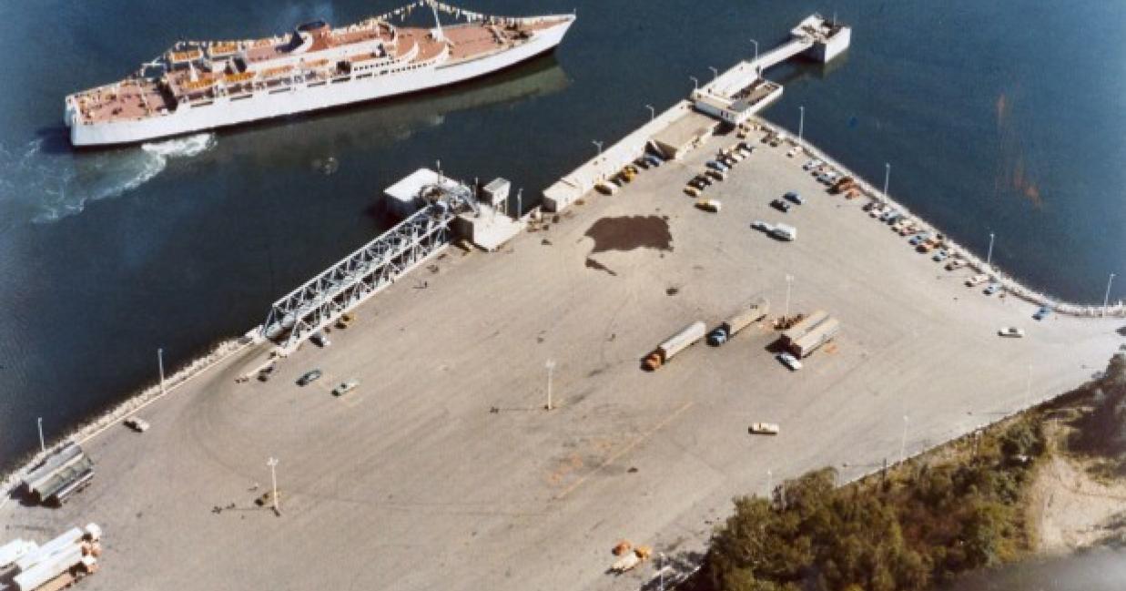 Princess of Acadia docking in digby circa 1970s